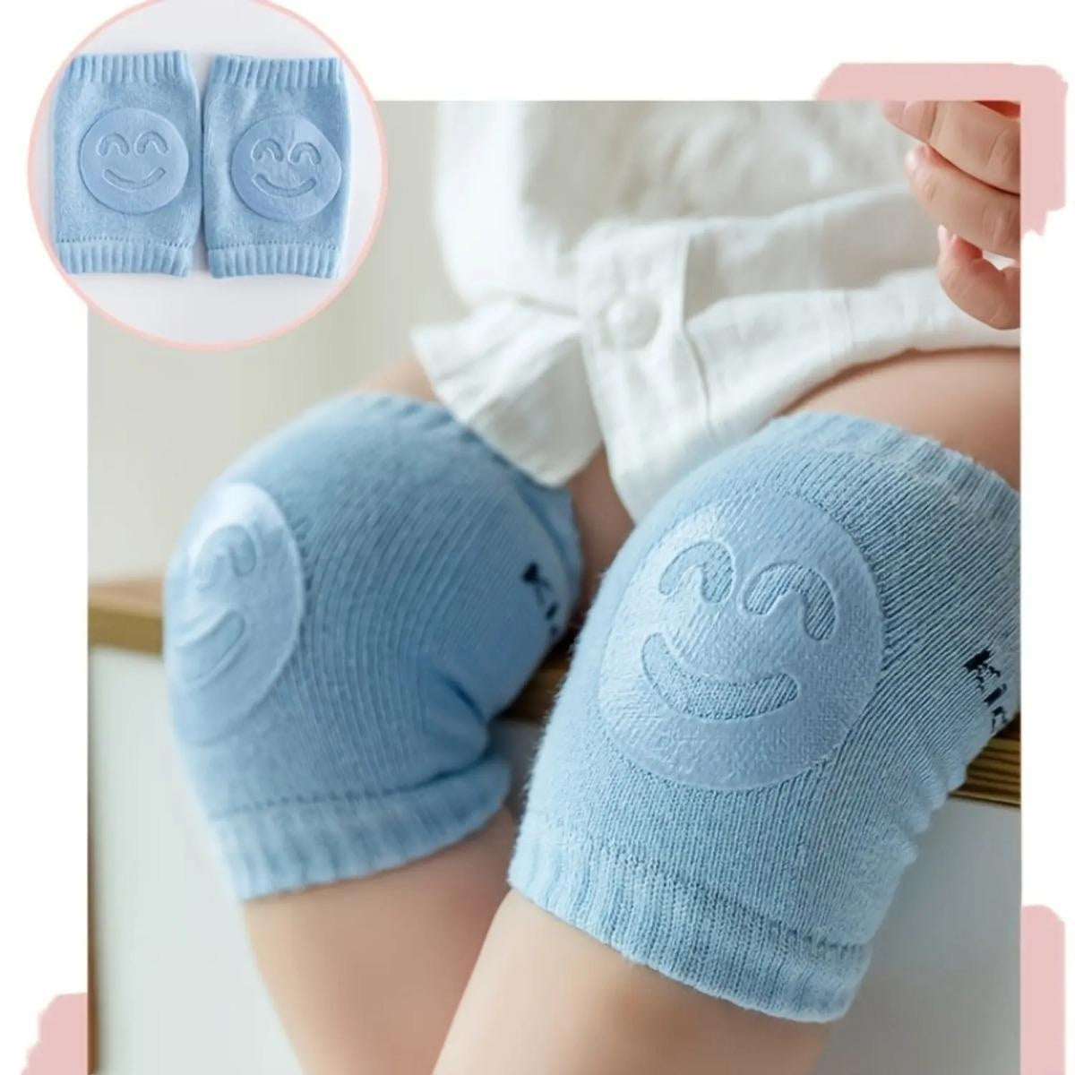 👶 Knebeskyttere for babykrabbing – Sklisikre tykke, myke sett, fallbeskyttelse for camping ✿