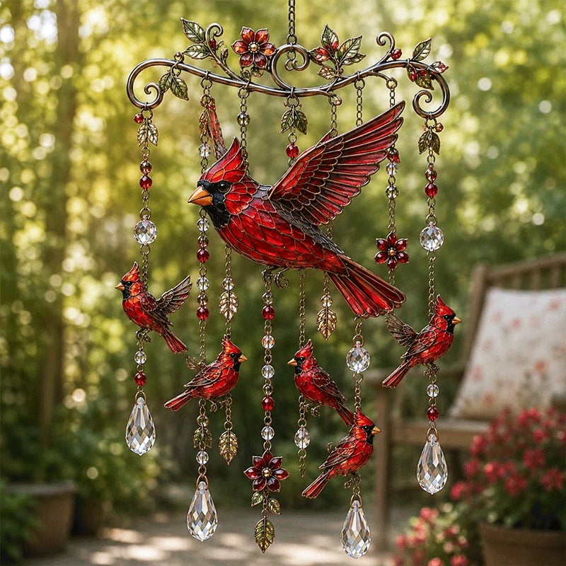 🔥Siste dag 49 % RABATT - 🐦🎐Elegant vindklokke med kolibri