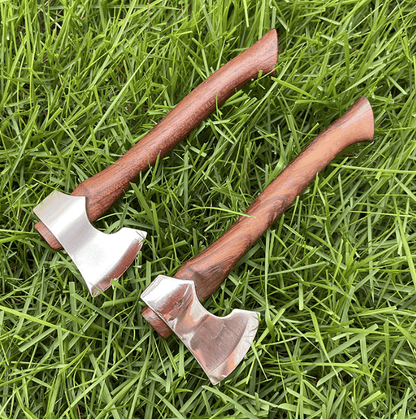 Mini Axe Fixed Blade Jakt Överlevnad Rostfritt Stål Taktisk Kniv Hem Bildekor