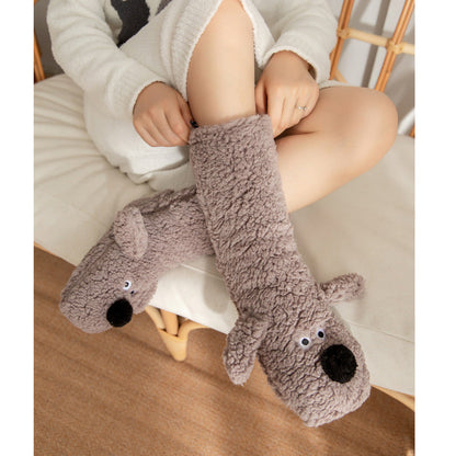 💓Vinterrea 49% OFF🔥Cute Extra-Tjocka Mjuka Mysiga Hemma Strumpor