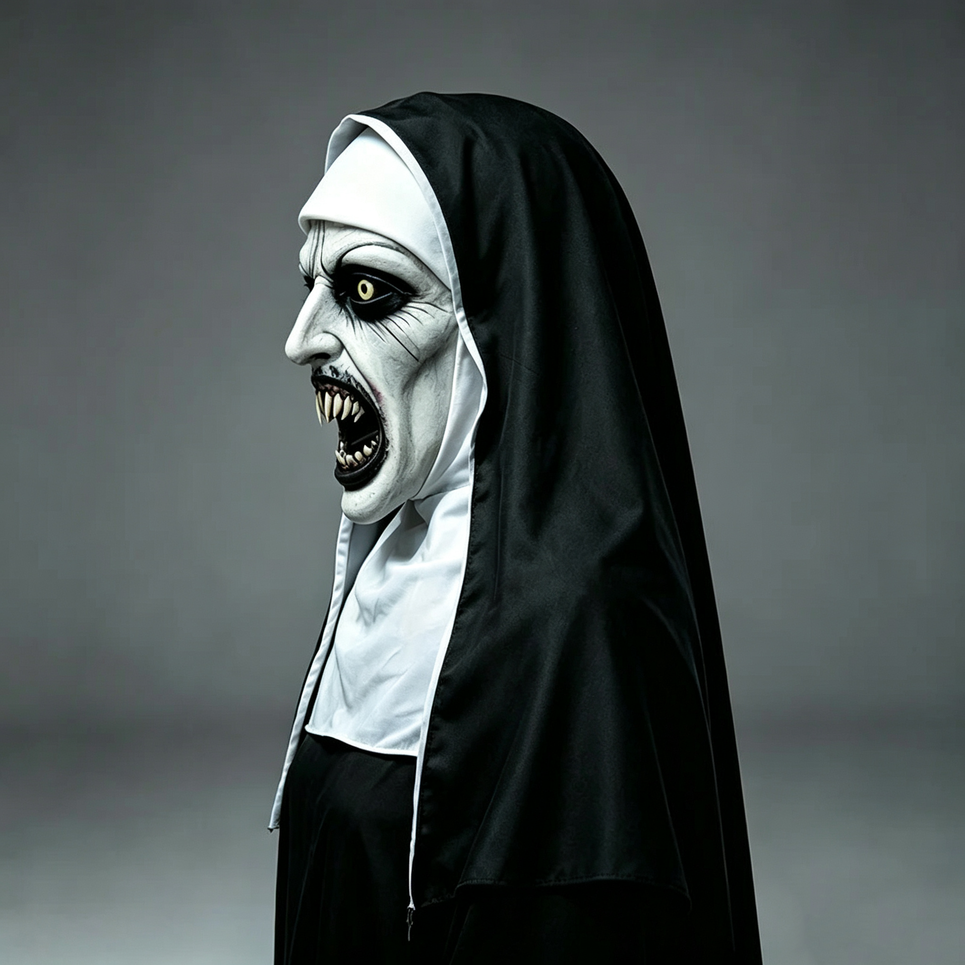🎃Spooky Qualteus Nun Halloween Mask Latex Handwashable Cosplay Costume – cyrarisedeal