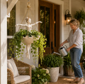 💃 Hengende blomsterpotte med ballettdansermotiv – 🌿Elegant hagedekor til veranda og uteplass