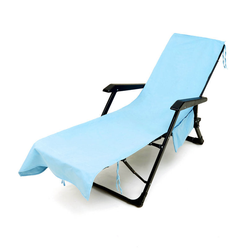 🌊Sun Lounger Handduk i väska med förvaringsfickor🌞