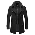 Vinterjackor för män Klassiska trenchcoats Långa trenchcoats för män Slim fit-överrockar Blandade ullvarma ytterkläder Vindjackor