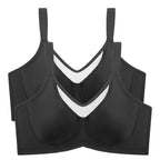 ⏳HELT SALG -🖤💐Elegant, gjennomsiktig, heldekkende BH for dame i store størrelser