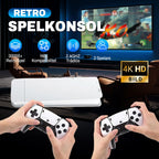 Svartvitt klassiskt hem retro dubbla spelpinnar - Återupplev arkadens era
