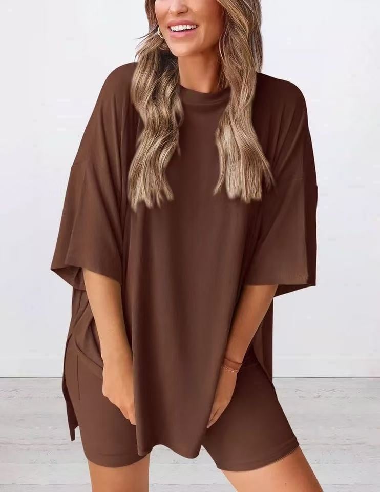 2026 Dame Sommer Uformell Løs Todelt Uformell Dress