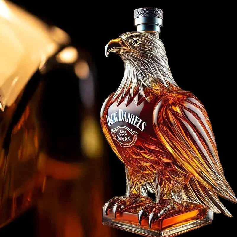 Kreativ hundformad whiskyflaska