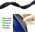 ✨ Car Door Seal Strip with Built-in Steel Clips, 2PCS B-Pillar Sealing Strip,