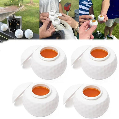Kreativt snapsglas i form av en golfboll
