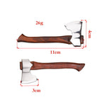 Mini Axe Fixed Blade Jakt Överlevnad Rostfritt Stål Taktisk Kniv Hem Bildekor