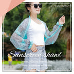 🔥Köp 1 få 1 gratis🔥Sommar Chiffon solskydd sjal (2 st)