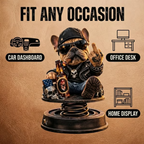 Gretten «for gammel til å bry seg»-bobblehead – morsom fjærbelastet dekor til dashbordet i bilen