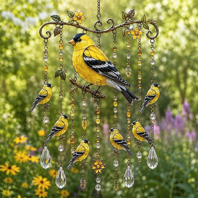 🔥Siste dag 49 % RABATT - 🐦🎐Elegant vindklokke med kolibri