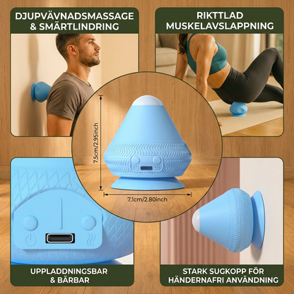 Triggerpunkt selvmassasjeball med sugekopp