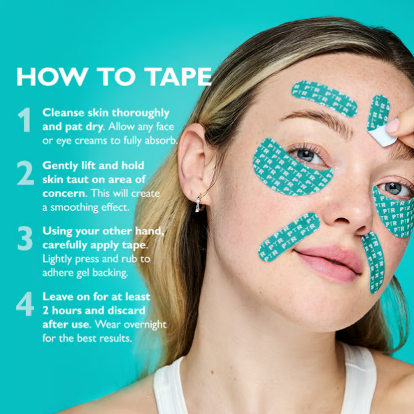 Peptide Skin Injection Peptid-infusert ansikts- og øyetape