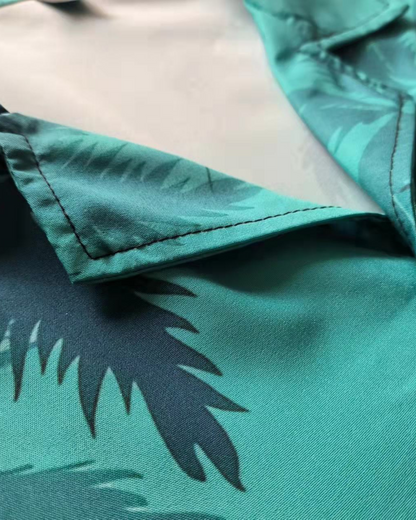 Hawaiianska strand korta ärmar