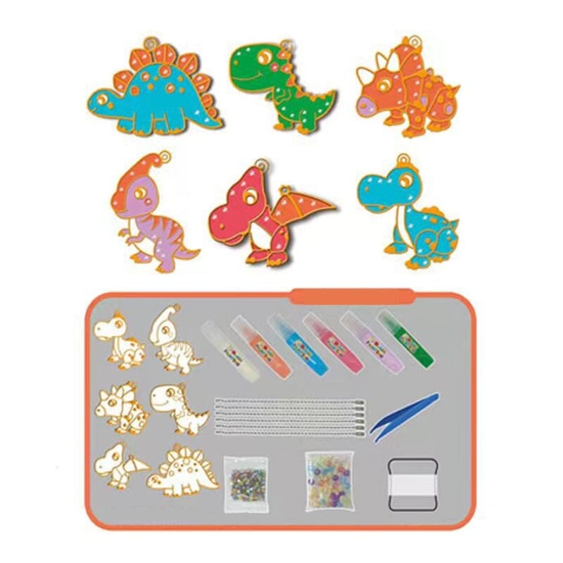 🎁DIY Crystal Paint Arts and Crafts Set-Create Keychains & Window Art, Non-Toxic Creative Gift