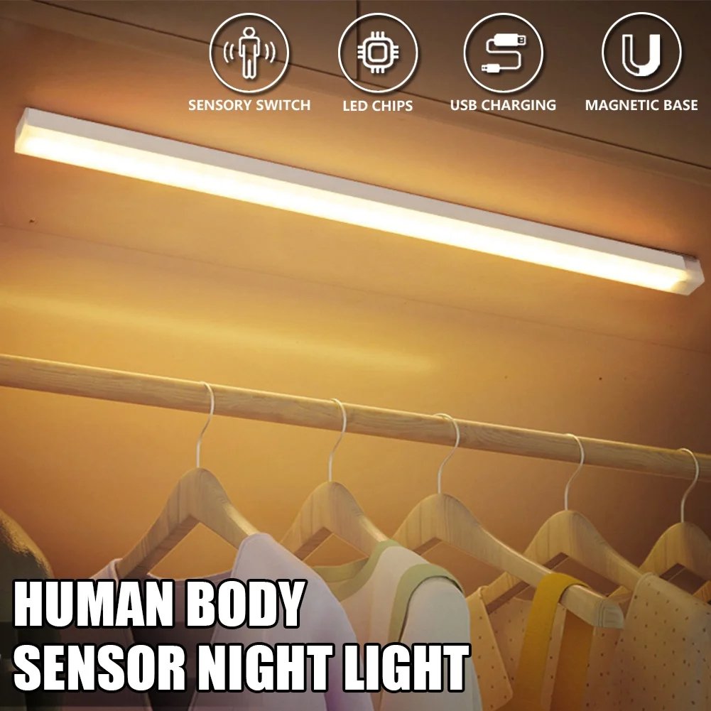 🔥 SISTE DAGS SALG 49% RABATT - 💡 Smarte magnetiske oppladbare LED-lamper med sensor, ingen støt