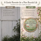 ✨ Handcrafted Angel Dance round metal sign, vintage cottage garden wall decoration gift