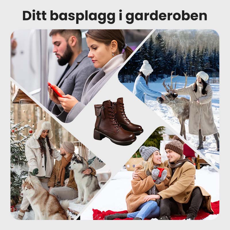 🎈Höstrea🎈49% rabatt under en begränsad tid💕Ideal present - Retro stövlar i brittisk stil