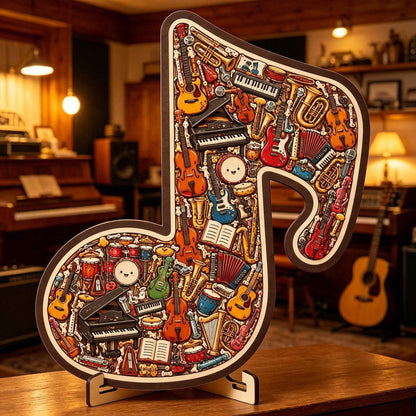 ⏳LAST DAY 50% OFF🔥 Musical Instrument Note Jigsaw Puzzle Ornament🎵