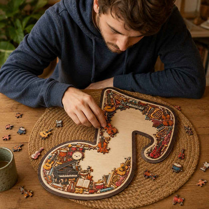 ⏳LAST DAY 50% OFF🔥 Musical Instrument Note Jigsaw Puzzle Ornament🎵