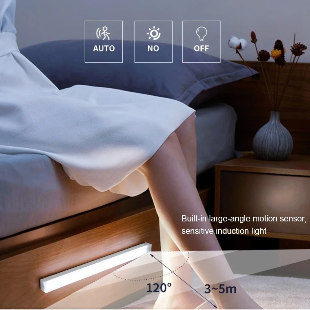 🔥 SISTE DAGS SALG 49% RABATT - 💡 Smarte magnetiske oppladbare LED-lamper med sensor, ingen støt