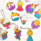 🎁DIY Crystal Paint Arts and Crafts Set-Create Keychains & Window Art, Non-Toxic Creative Gift