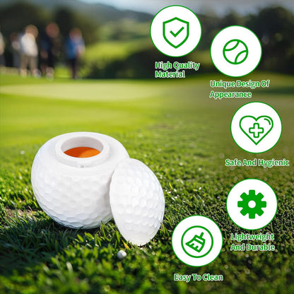 Kreativt snapsglas i form av en golfboll