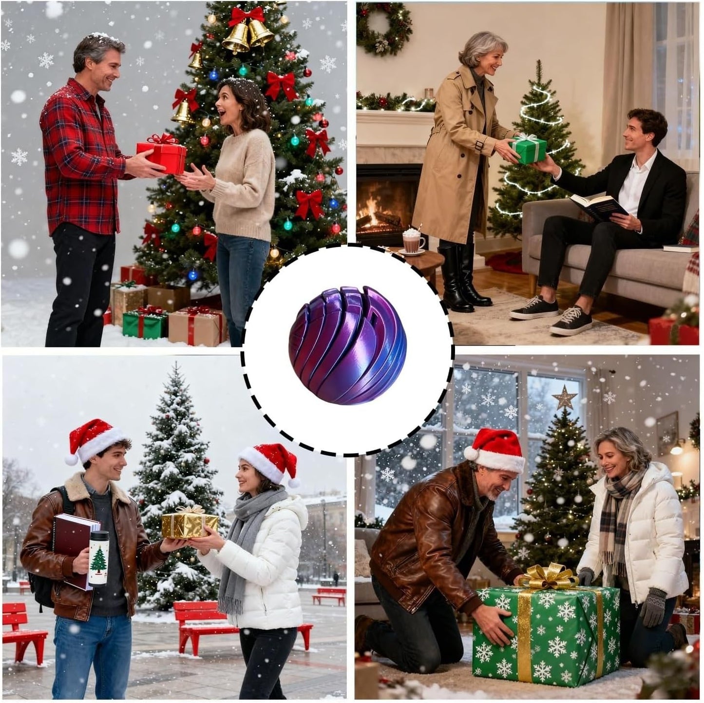 🎁🎅Julspecialerbjudande – 50 % rabatt🥹3D-printad slimboll, fidget-leksak