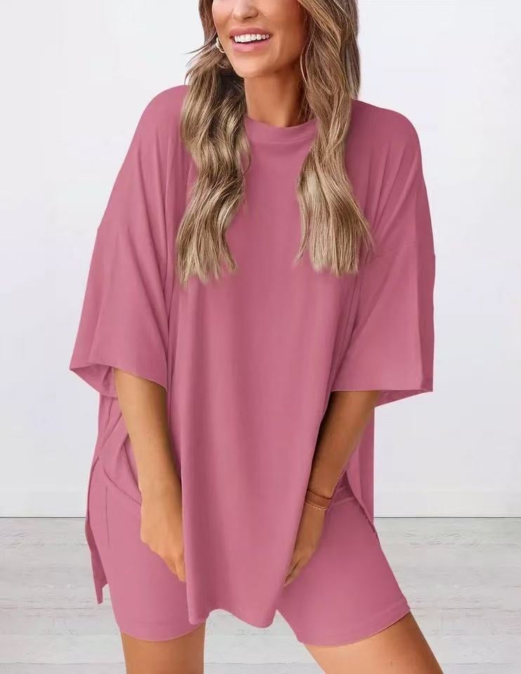 2026 Dame Sommer Uformell Løs Todelt Uformell Dress