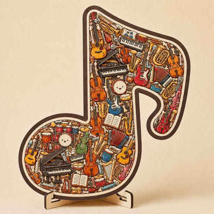 ⏳LAST DAY 50% OFF🔥 Musical Instrument Note Jigsaw Puzzle Ornament🎵