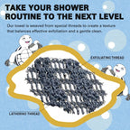 🧼 Exfolierande antibakteriell duschhandduk 🚿