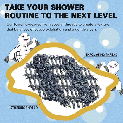 🧼 Exfolierande antibakteriell duschhandduk 🚿