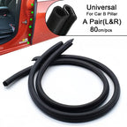 ✨ Car Door Seal Strip with Built-in Steel Clips, 2PCS B-Pillar Sealing Strip,