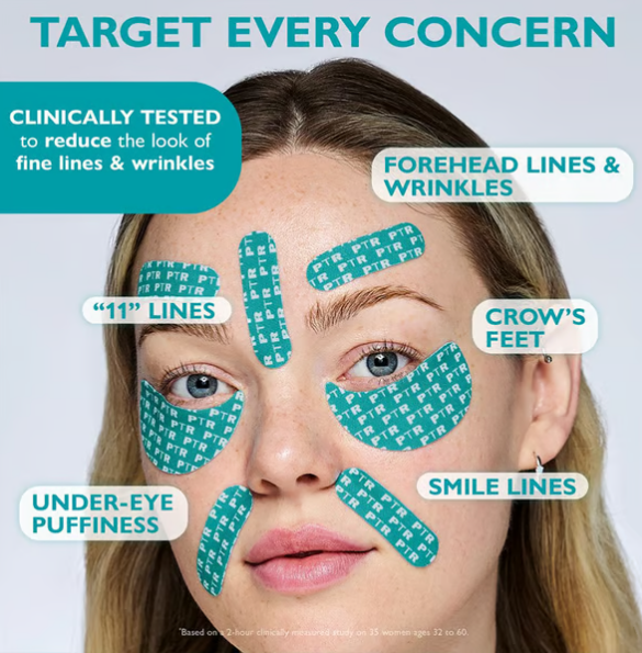 Peptide Skin Injection Peptid-infusert ansikts- og øyetape