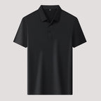 🌬️👕Summer Ice Silk Plaid kortärmad polotröja herr🌿