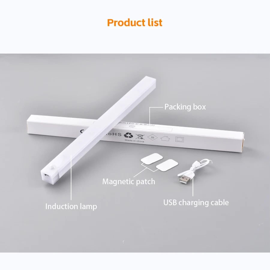 🔥 SISTE DAGS SALG 49% RABATT - 💡 Smarte magnetiske oppladbare LED-lamper med sensor, ingen støt