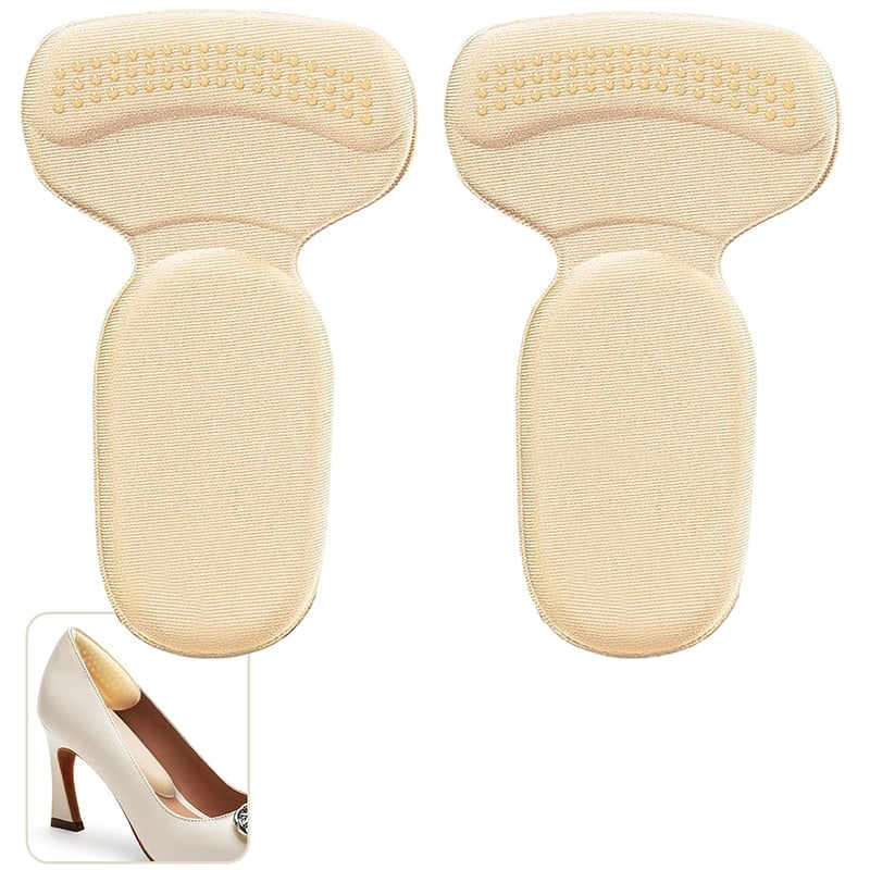 Anti-slip Heel Liners Soft Cushion Heel Protector Pads for Women Men Shoes - Apricot\xef\xbc\x882 PCS\xef\xbc\x89