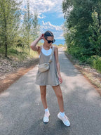 🔥Sista dagen specialförsäljning 49% OFF💃Casual Ärmlös miniklänning med inbyggda shorts