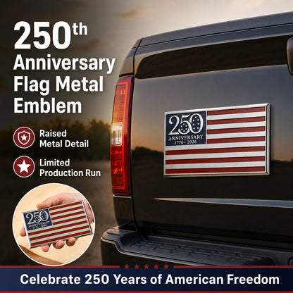 ★250-årsjubileumsflaggemblem i metall★