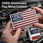 ★250-årsjubileumsflaggemblem i metall★
