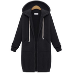 🚚 SPARA FRAKT: Köp 2 stk!🌸Fritidsfleecehoodies med dragkedja för damer