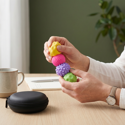 Magnetiska Silikonkulor – Sensorisk Fidgetleksak för Stressavlastning och Avslappning