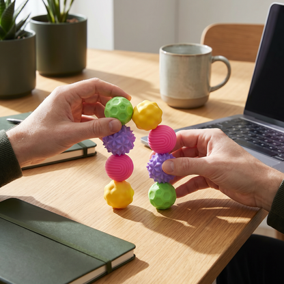 Magnetiska Silikonkulor – Sensorisk Fidgetleksak för Stressavlastning och Avslappning