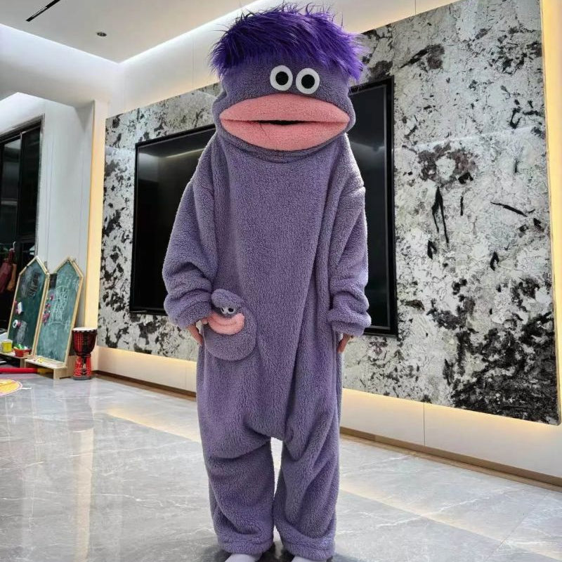 Funny Monster Hooded Fleece Robe \xf0\x9f\x90\xb8\xf0\x9f\x92\xa4