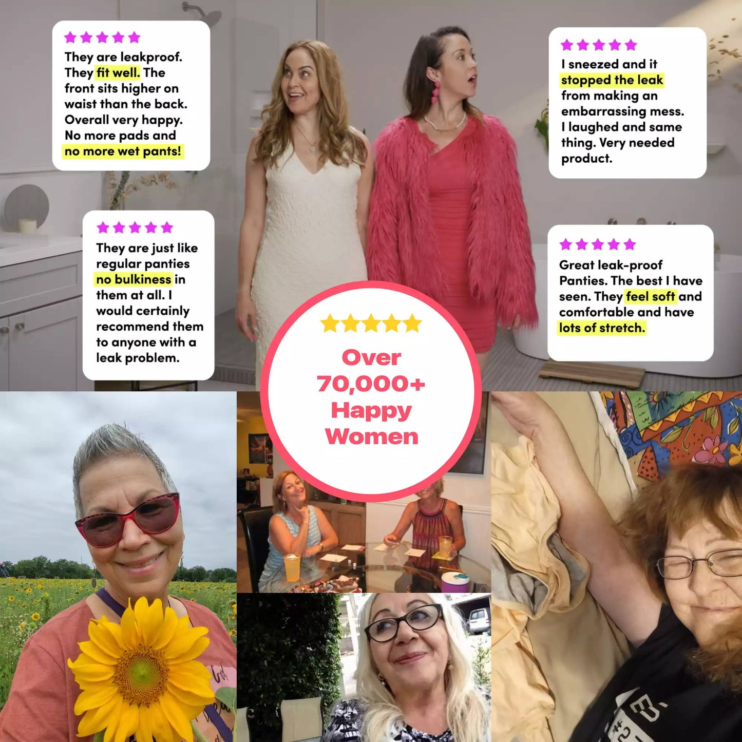 🌸 Siste dag — Kjøp 1 få 3 🔥 Bestselger i 2026: Lekkasjesikker truse med høy midje