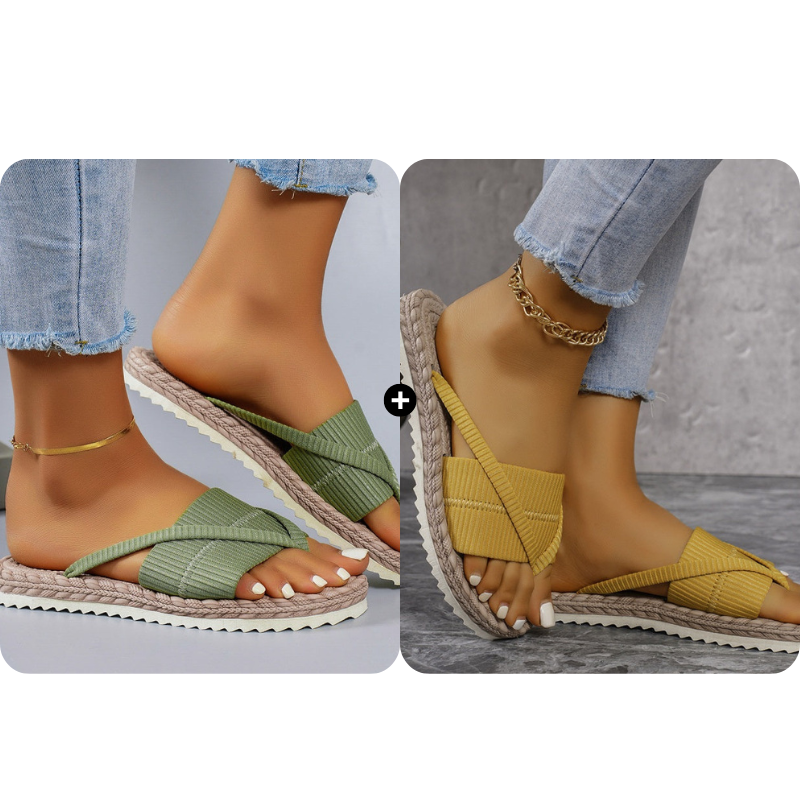 Komfortable sommerflip-flops for kvinner