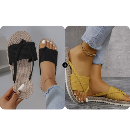 Komfortable sommerflip-flops for kvinner